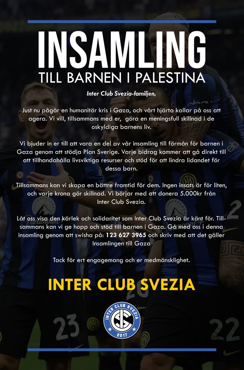 InterClubSvezia's tweet image. 🖤💙