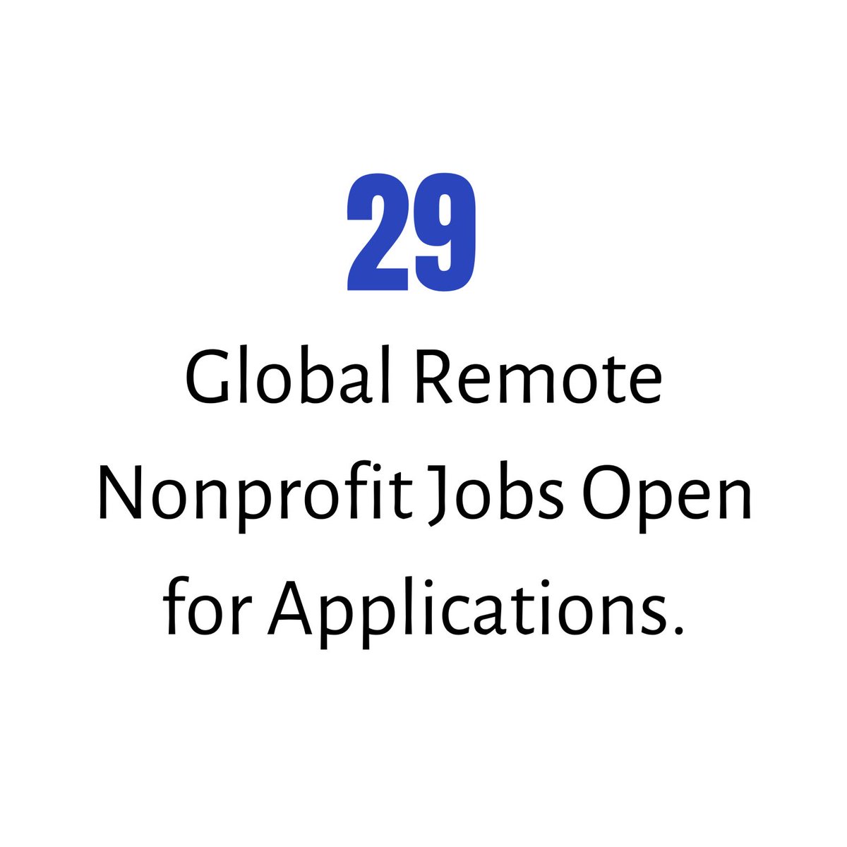 🌍 29 Global Remote Nonprofit Jobs! 🚀 Passionate about making a difference? Apply from anywhere! shorturl.at/mwHI7 🌐💼 

#NonprofitJobs #RemoteWork #GlobalOpportunities #Impact #jobsalert #hiring