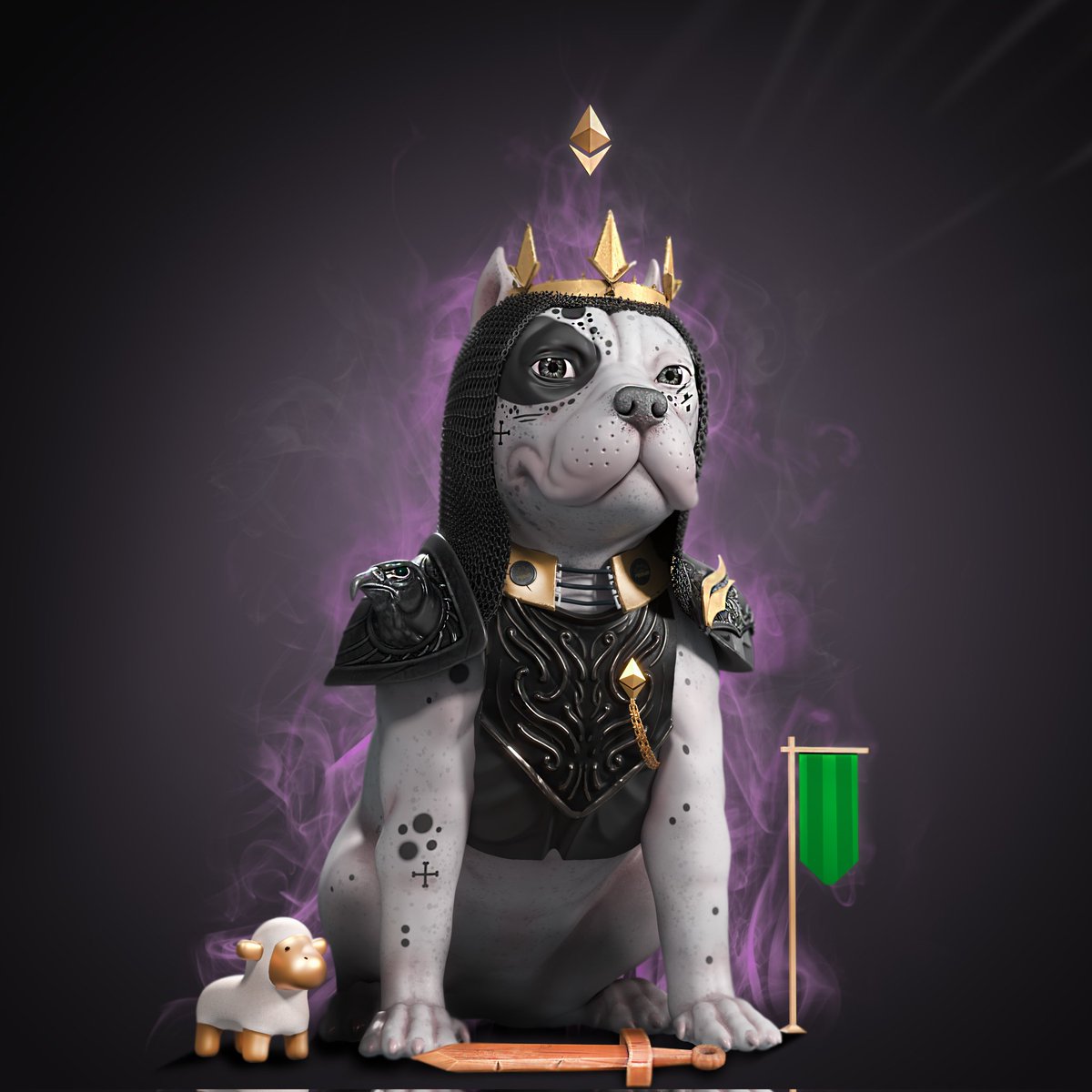 Good Morning 🐕 

🎁  new  "puppy" dropped and has new owner 
1/1 
#pitbullfamily 

Have amazing week 💙