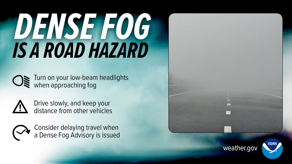 ⚠️Early Morning Hazards:
* Near zero visibility in fog.
* Black ice where temps are near/below freezing - roads and sidewalks may appear to be wet!

Another mild day is ahead after fog burns off this morning w/highs in 40s and lower 50s.
#ctwx #mawx #riwx