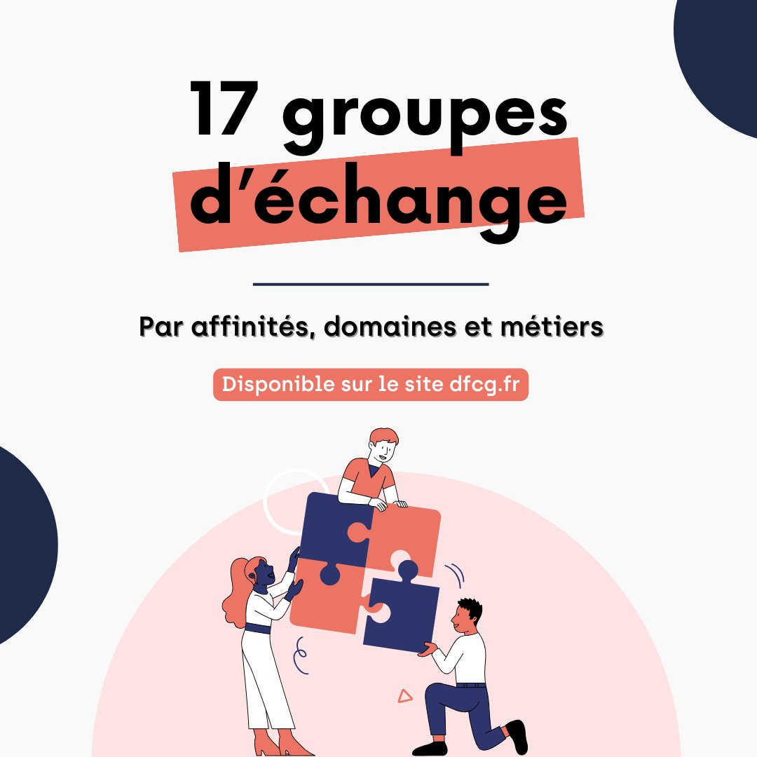 🚀 Les 17 groupes d'échange de la DFCG ont une vocation #nationale composés d’adhérents de toute la #France. Chaque groupe vise un #équilibre entre la production de contenus et l’animation d'une #communauté.
Pour en savoir plus 👉 : dfcg.fr/echange/