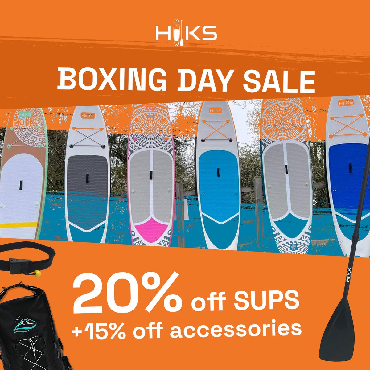 HIKS_SUP's tweet photo. The holiday cheer continues! 🎁✨ Our Boxing Day Sale is ON, extending the merrymaking beyond Christmas! Enjoy 20% off all paddleboards and 15% off accessories 🎉  #boxingdaysale

Today only! 
Shop now at https://t.co/NrYhXr7ku4 🛒 https://t.co/EzTQjdearf