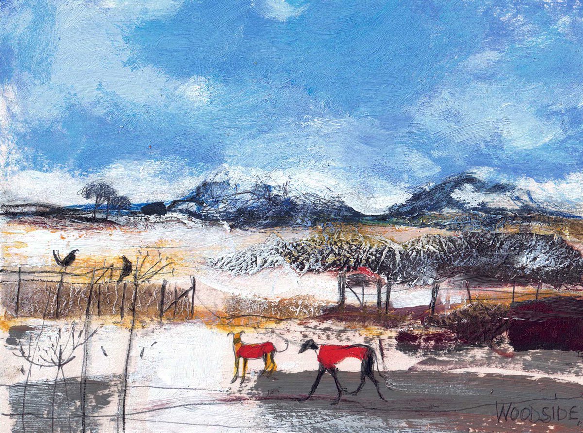 For Boxing Day we bring you a wonderfully wintery scene from our small scale exhibition by Christine Woodside RSW RGI. 

Please note that all Small Scale Online orders made during the festive period will be dealt with upon our return to the gallery on the 4th of January.