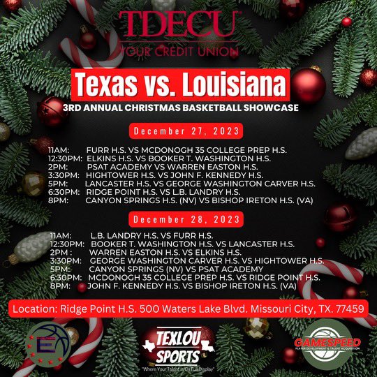 Coach DA (@_coachda) on Twitter photo The Carver Rams will be in the Houston, TX area the 27th & 28th, taking part in the Texas vs Louisiana Showcase!! All my New Orleans ppl living or visiting in the area for the holidays, come check us out!! 🐏🏀🟠🟢🔥🔥 The Carver Rams will be in the Houston, TX area the 27th & 28th, taking part in the Texas vs Louisiana Showcase!! All my New Orleans ppl living or visiting in the area for the holidays, come check us out!! 🐏🏀🟠🟢🔥🔥