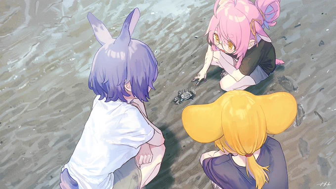 #今年も残りわずかなのでお気に入りの4枚を貼る新キャラのとこちゃんが爆誕して何枚か描けた 