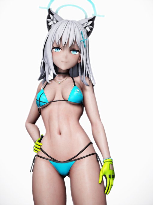 ビキニの下だけ違うデザインのにしてみた
どっちもいいな... 