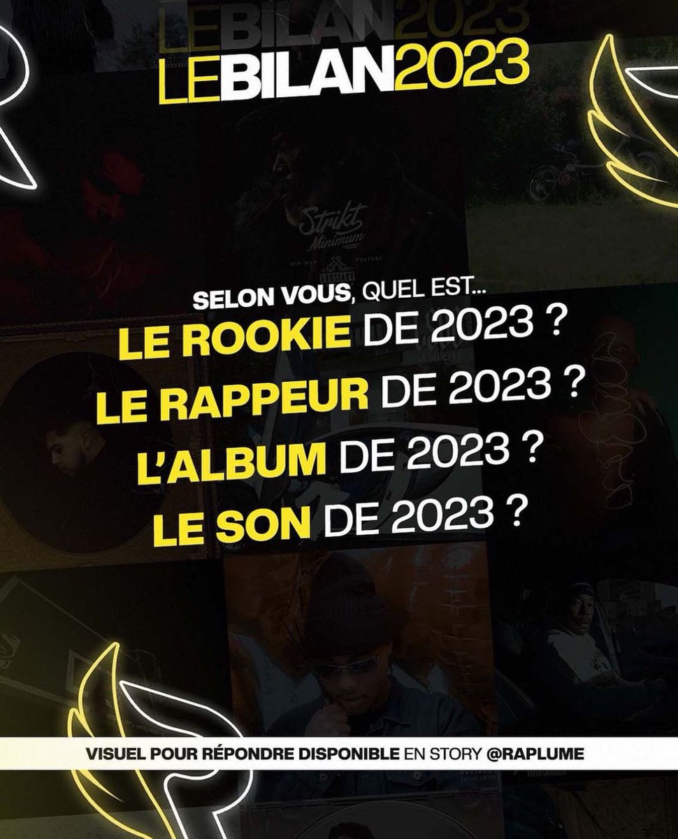 ShadesFrance's tweet image. L'heure du bilan de 2023 est arrivée !

Selon vous, quel est... 🏆

• LE ROOKIE de 2023 ?

• LE RAPPEUR de 2023 ?

• L'ALBUM de 2023 ?

• LE SON de 2023 ?