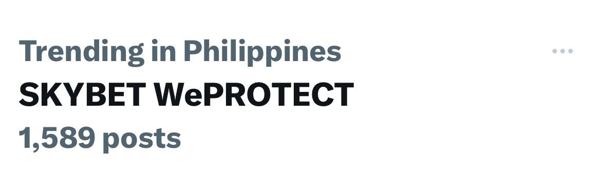 Our tagline is trending na! 

SKYBET WePROTECT

#SHShocked
