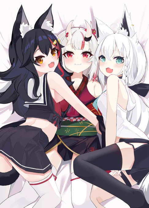 あ や ふ ぶ み !#みおーん絵 #百鬼絵巻  #絵フブキ 