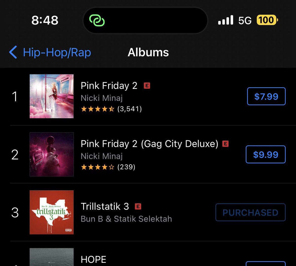 Top 3. No press. No marketing. #trillstatik3 @BunBTrillOG Trillstatik 3 by Bun B & Statik Selektah music.apple.com/us/album/trill…