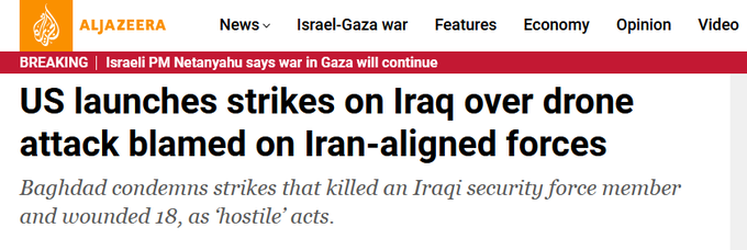 JasonBassler1's tweet photo. How did the US celebrate Jesus' birthday? Air strikes on Iraq killing 1 and wounding 18, including civilians. No days off for the US war machine. https://t.co/8WZhIApQjV