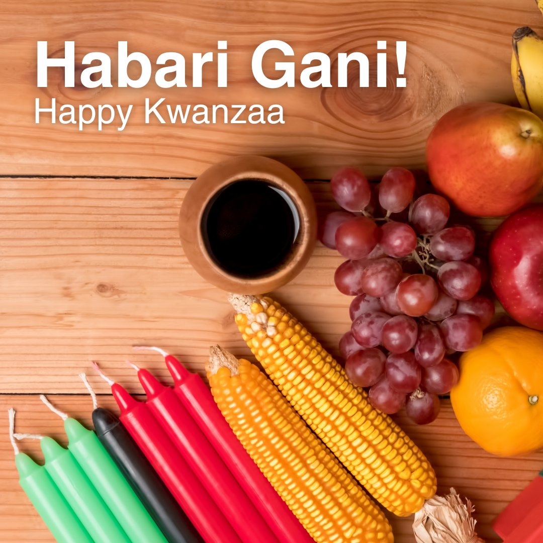 May each day of Kwanzaa bring joy to you and those you love ❤️🖤💚
