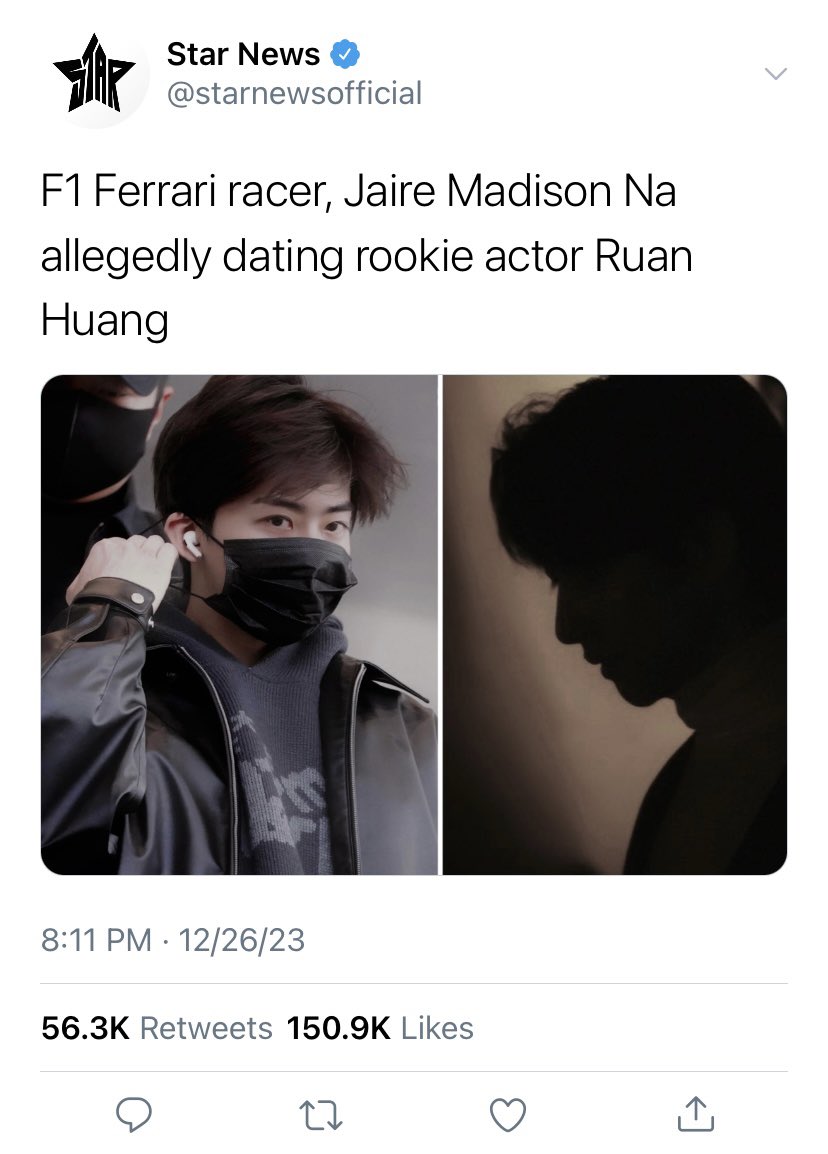 renminxoxo's tweet photo. back to zero,
a #renmin filo au

The media got it all wrong. First, Ruan is not a rookie actor. 3 years in the industry with 0 controversy. And two, really? Allegedly dating? Who? Racer Jaire Madison Na. https://t.co/na7zekLvIR
