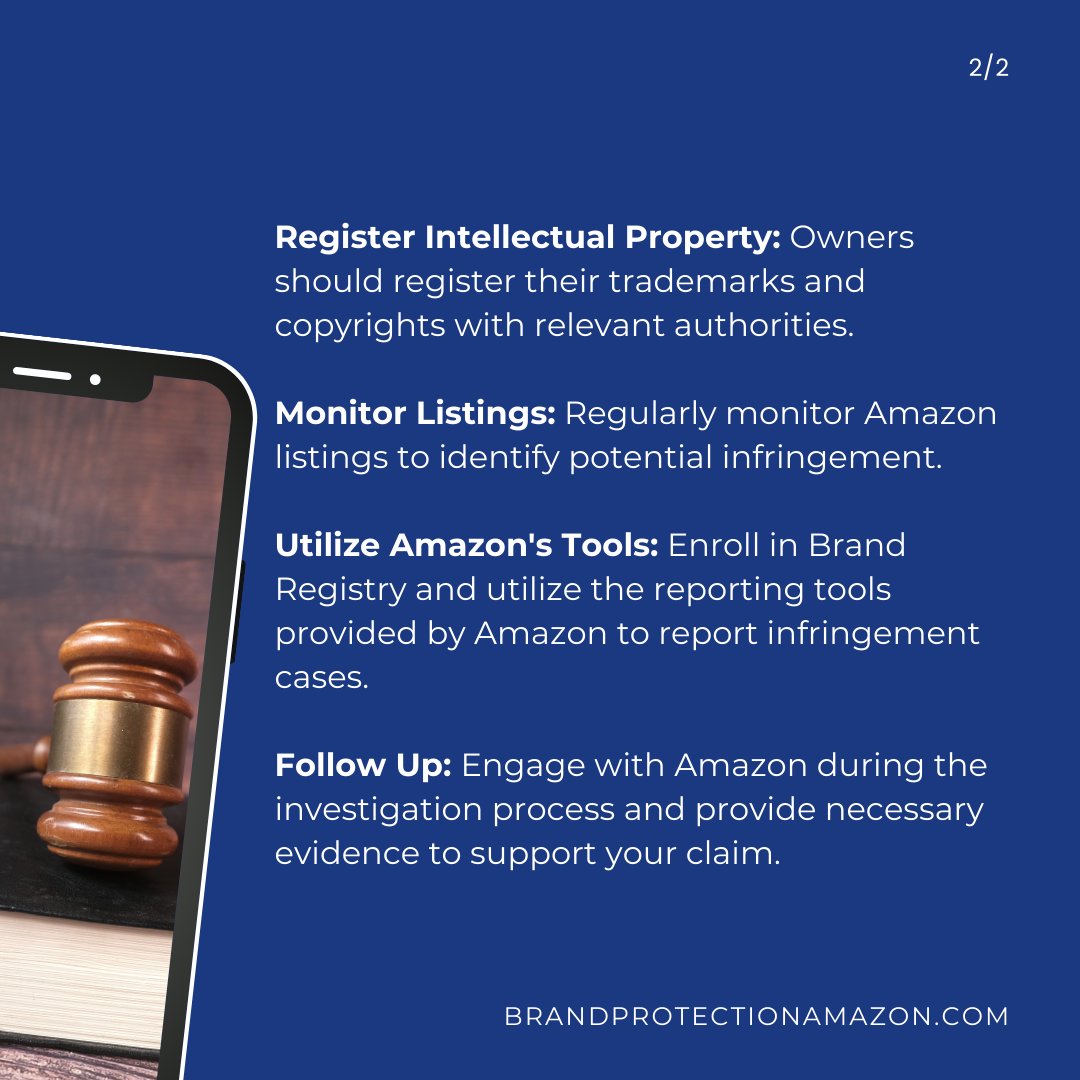 MerchProtection's tweet image. Wondering how to ensure the authenticity and reputation of your product on Amazon marketplace? To learn more about how we can help you, visit brandprotectionamazon.com today! #BrandProtection #IntellectualProperty #EcommerceSafety #Amazon #BrandRegistry #DefendYourBrand