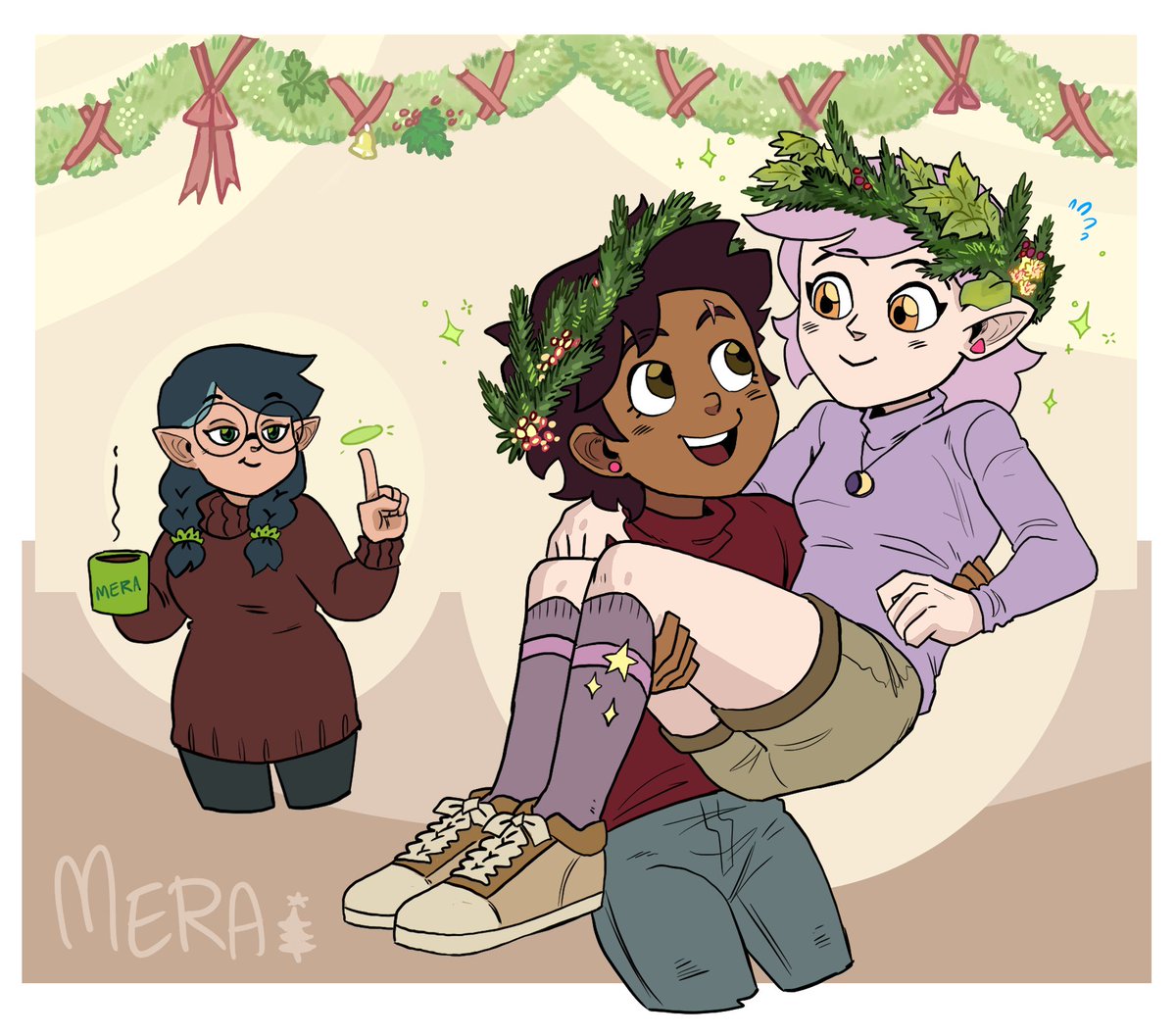 They're so cute, man.. T-T/💜🩷 🎄🌟🌙
#toh #theowlhouse #lumity #tohfanart #tohluz #tohamity #tohwillow #hexsquadgirls #theowlhousefanart