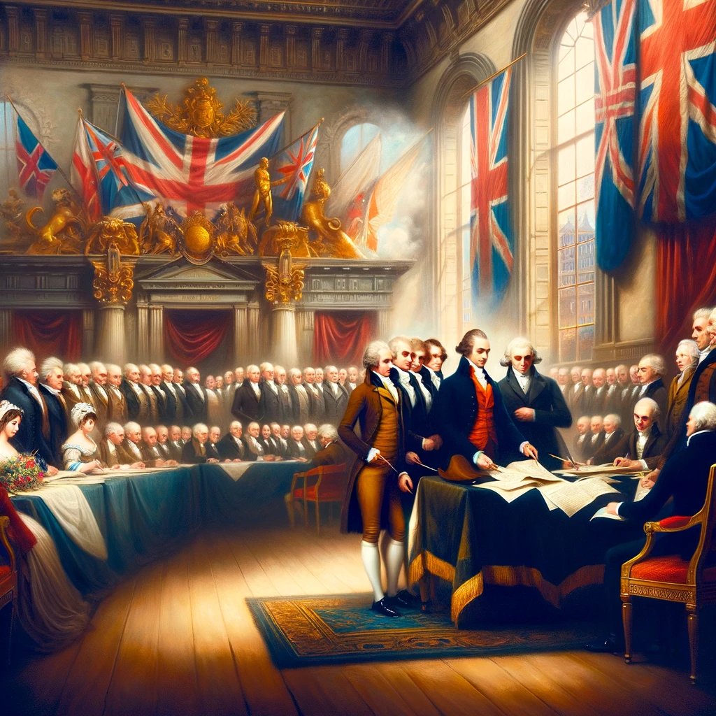 🎉 1801: The Act of Union between Great Britain and Ireland took effect, creating the United Kingdom of Great Britain and Ireland. #ActOfUnion #UKHistory