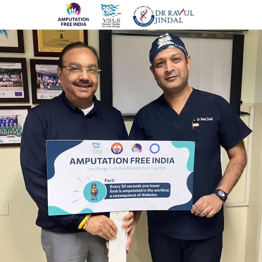 We are thankful to Mr Chander Gaind, IAS, Secretary Irrigation, Punjab for supporting the Amputation Free India campaign. 

#drravuljindal #amputationfreeindia #chandergaind #punjab #amputationprevention #amputation
