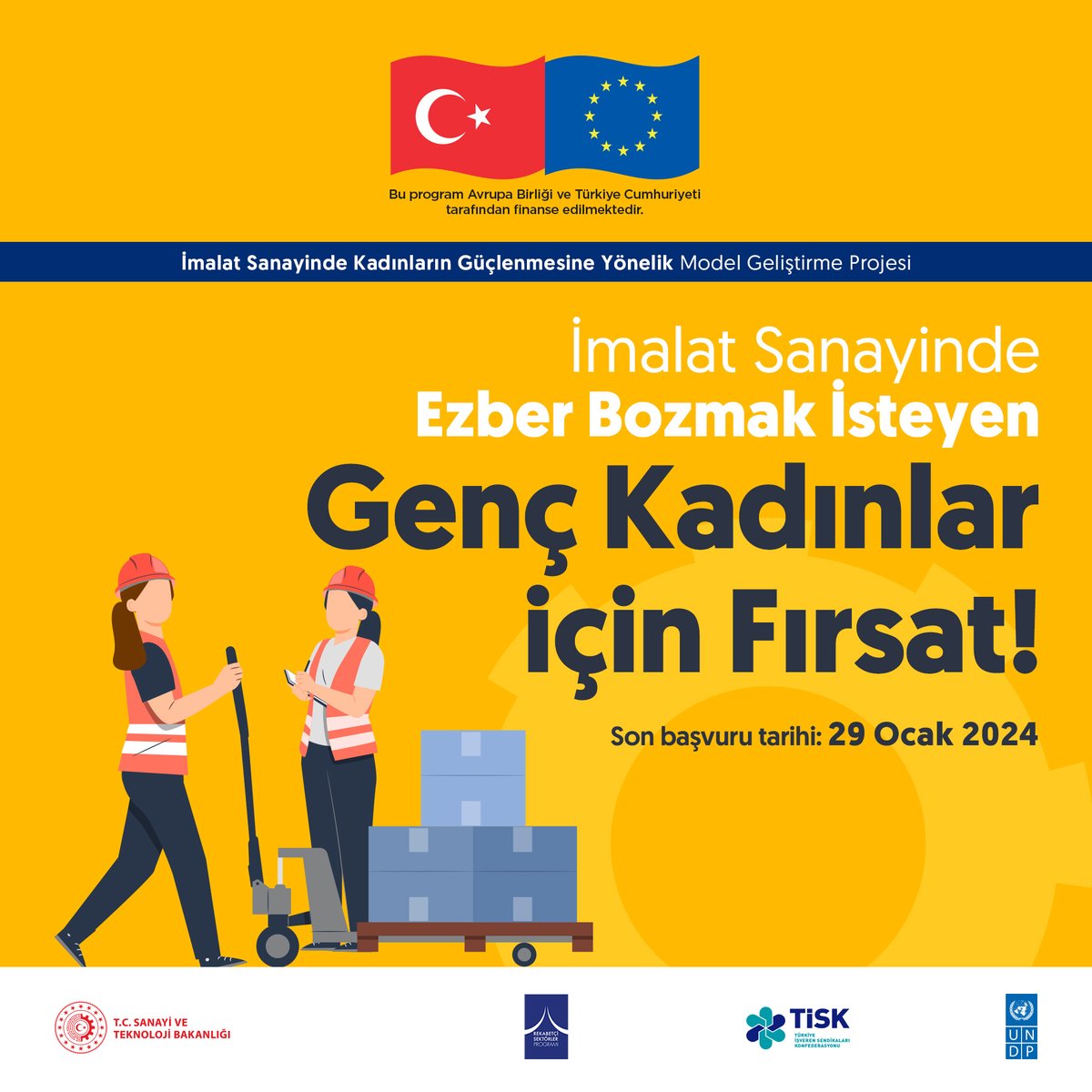 📢 Eğitim programları ve iş başı uygulamalarla kendini geliştirmek ve emeğini teknik bilgiyle desteklemek isteyen operatörler! ✨🟢 Sen de dijital ve yeşil dönüşümün parçası olmak için başvur, geleceğe hazırlan! Başvuru için: form.jotform.com/233510908038958 @Tisk_kurumsal