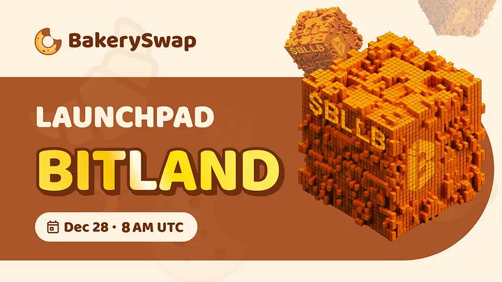 베이커리스왑 다음 런치패드 <a href="/Bitland_zone/">BitLand</a> 

- 🎁- BLLB wl * 10 spot

1.  Follow <a href="/bakery_swap/">BakerySwap</a> <a href="/AirdropKor_eth/">airdropkorea</a> 
2. Like + RT + tag 3 friends 
3. Please also submit the form for comments.