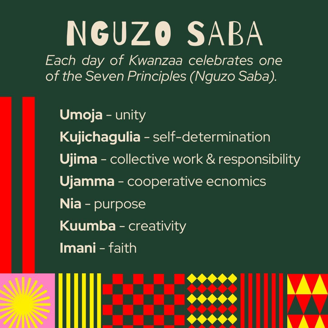 Happy Kwanzaa to those celebrating their heritage, culture, and connection to Africa ❤️