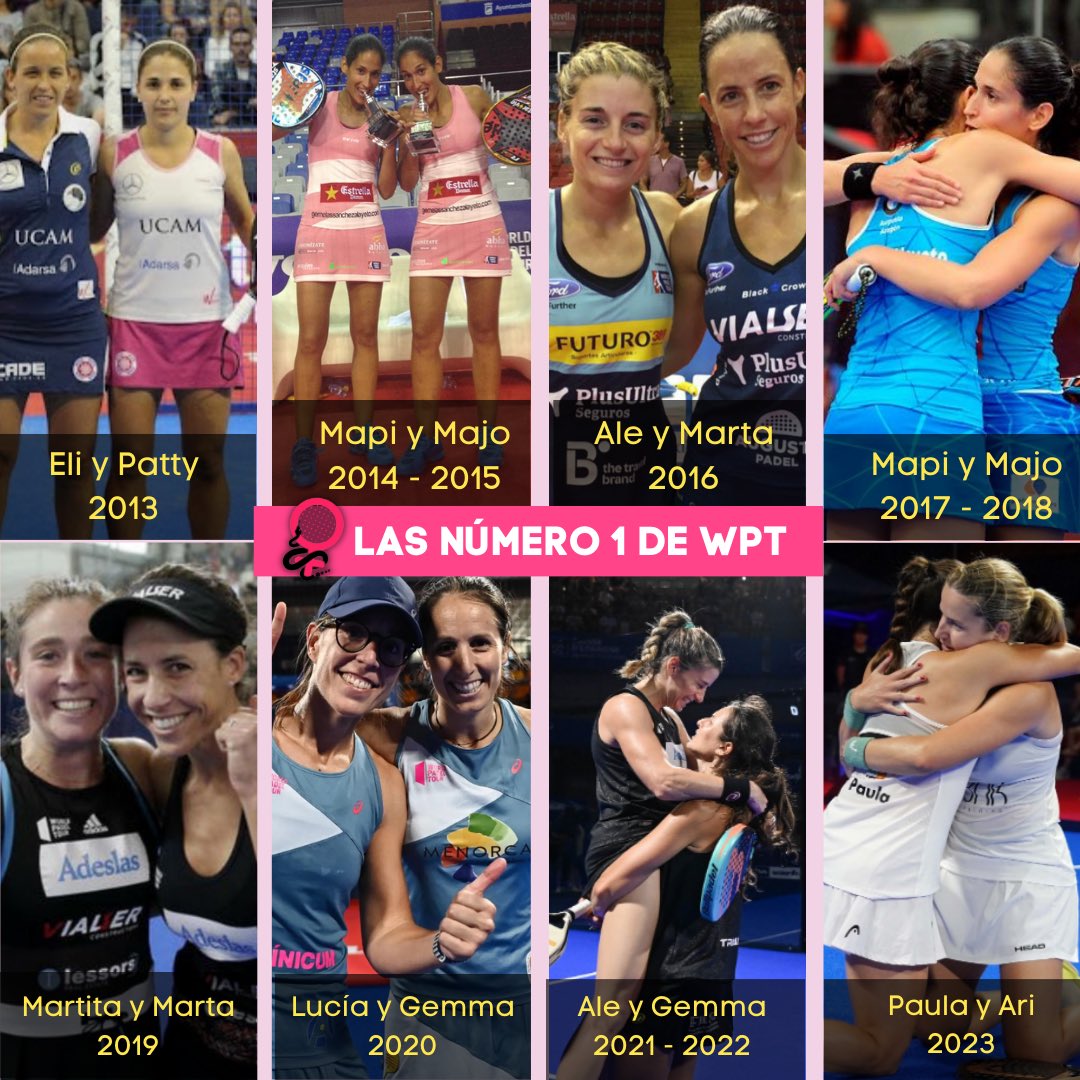 Las número 1 de @WorldPadelTour 💙