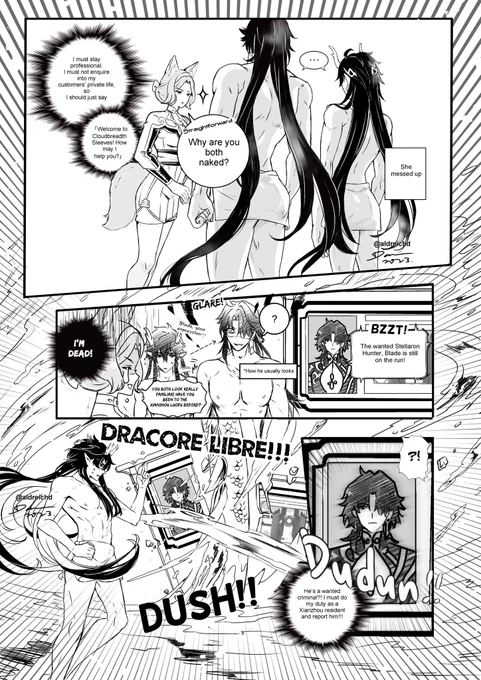 Untitled HSR fancomic (Part 2/6)  #HonkaiStarRail #Blade #DanHeng #FuXuan