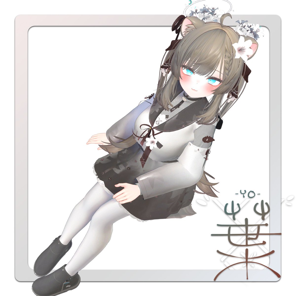 Reshaterasha's tweet photo. VRChat想定衣装モデル 「葉」販売開始しました。マヌカちゃん、萌ちゃんセレスティアちゃん、に対応してます。それと１月１０日までファローとリツイートしてくださった方８名様に今作と過去作のうち、一つをプレゼントしますのでこちらの方もよろしくお願いします！https://t.co/YNxQSzgL7e #vrchat https://t.co/PRPTn1Z36R