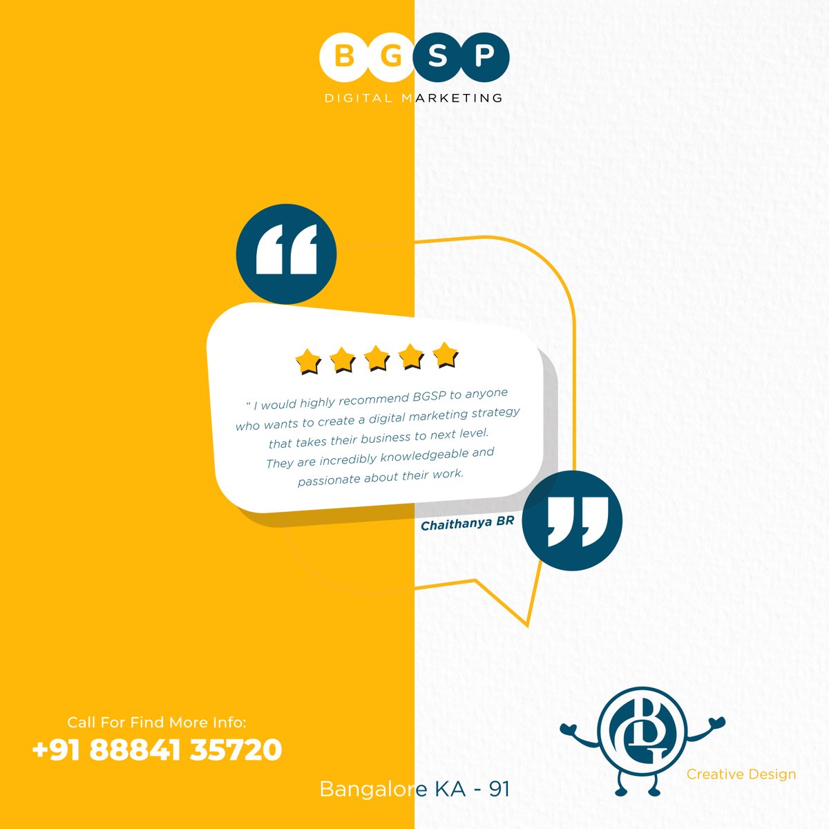 service_bg's tweet photo. A huge thank you to our amazing customer for this incredible review! We're thrilled to have been part of your journey in creating a digital marketing strategy that elevates your business to new heights.

Contact Us : +91 88841 35720
Learn more : https://t.co/qoqUldlRBJ https://t.co/MXooht3uuL