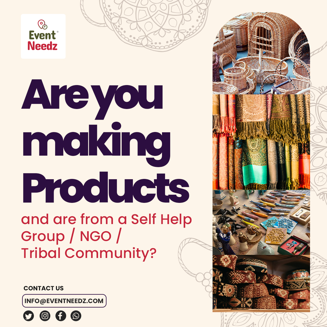 eventneedzkdspl's tweet image. Are you a part of a Self Help Group, NGO, or Tribal Community creating amazing products?  We want to celebrate your talents and hard work! Share your inspiring journey with us! 

Contact us:
info@eventneedz.com
#CommunityCreators #Empowerment #SocialImpact