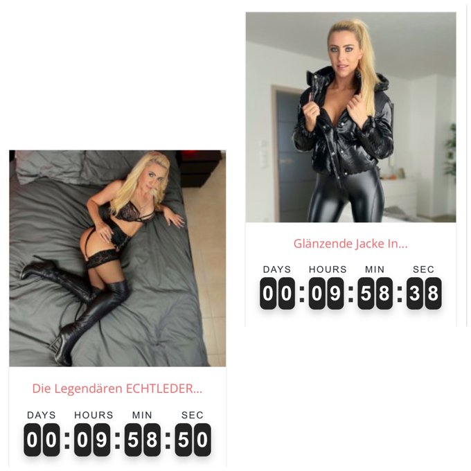 2 AUKTIONEN enden heute Abend ❤️ einmal meine echtleder Overkneestiefel und die daunenjacke ⭐️   https://t