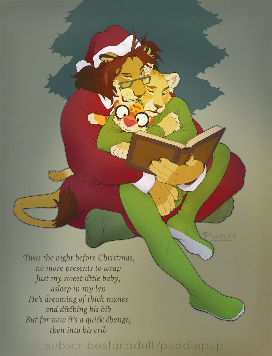 Merry Christmas, all!

Last year's holiday card was a cozy, intimate moment between the big kitties🦁🎄🐱

Hope you all have a warm and comfy one as well!