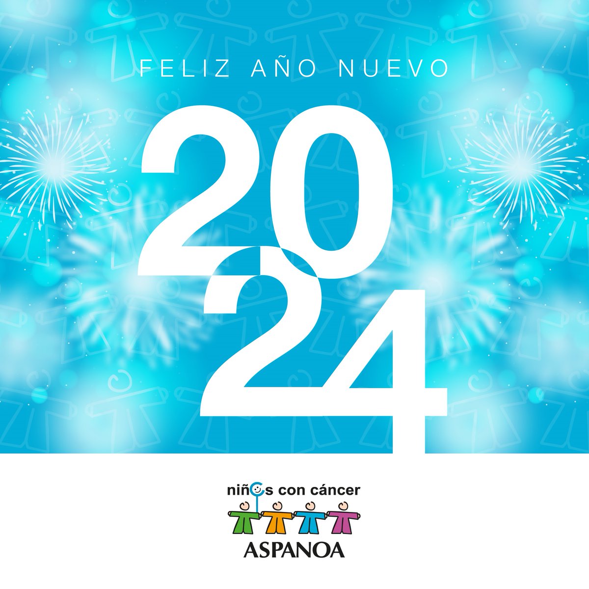 aspanoa's tweet photo. Al 2⃣0⃣2⃣4⃣ le pedimos salud para nuestros peques, momentos de mucha alegría para nuestras familias y grandes avances en la investigación del cáncer infantil 💙💙

Por un 2024 lleno de grandes momentos a vuestro lado. ¡Feliz Año Nuevo! 🥳🎈🎉 https://t.co/p1zkokTf63