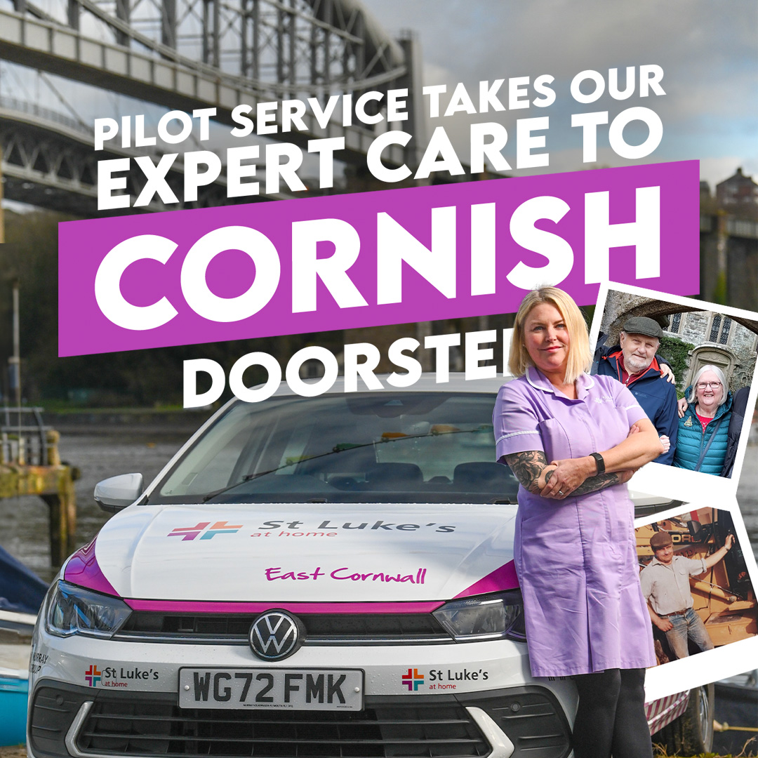 Our Urgent Care Service already clocks up 80,000 a year taking our end of life support direct to patients’ homes in Devon.

Now St Luke’s nursing teams are crossing the Tamar to deliver a pilot project in rural East Cornwall. bit.ly/3RrY9Um

<a href="/ciosicb/">NHS Cornwall and Isles of Scilly</a> <a href="/AndySant_NHS/">DrAndyPT</a>