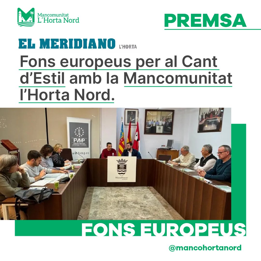 MancoHortaNord's tweet image. 🇪🇺🎼 Ens han seleccionat per a participar al projecte RETTURN, finançat amb fons europeus NextGenerationEU, que té com objectiu la protecció i difusió del patrimoni immaterial dels nostres pobles i l’impacte dels beneficis d’aquesta iniciativa

elmeridiano.es/fons-europeus-…