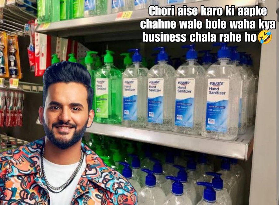 iamgaurav8689's tweet photo. Sanitizer🧴chor 
Sala chor 🤧
#Pandagang #AbhishekhMalhan #SanitizerChor  #ContentChor https://t.co/4j695a43EQ