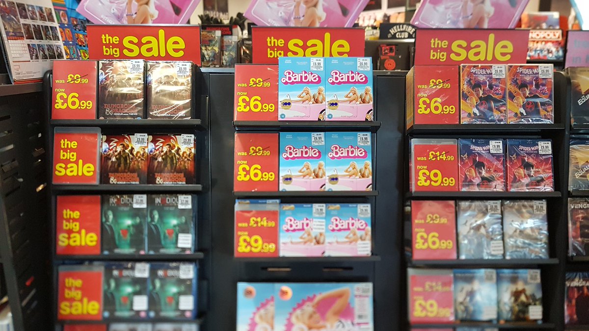 hmvNewcastle's tweet photo. Good Morning. Hope everyone managed to have a nice Christmas Day and that you enjoy this Boxing Day. If you spend any of it in our store here in the Eldon Square. #hmvsale  #Barbiemovie https://t.co/i2RX3wxFSV