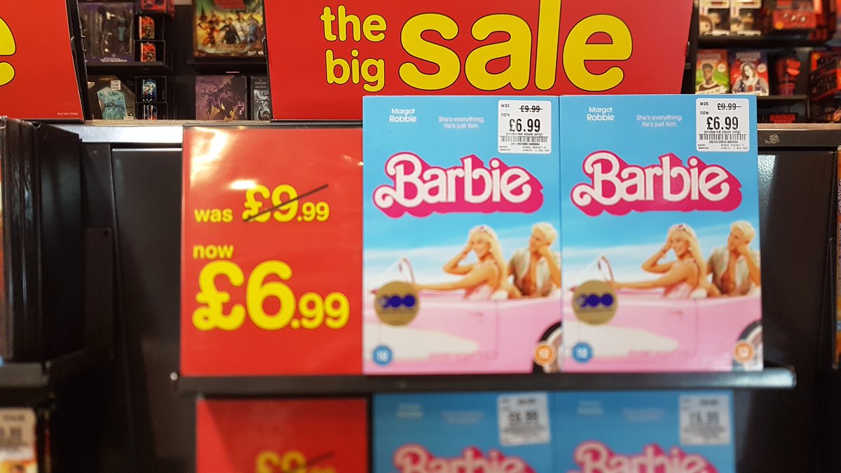 hmvNewcastle's tweet photo. Good Morning. Hope everyone managed to have a nice Christmas Day and that you enjoy this Boxing Day. If you spend any of it in our store here in the Eldon Square. #hmvsale  #Barbiemovie https://t.co/i2RX3wxFSV