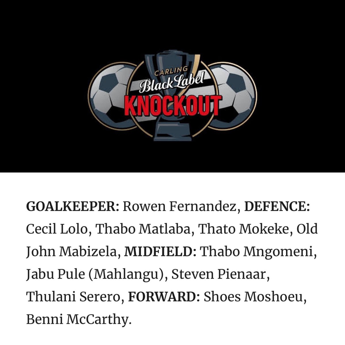umjaka's tweet photo. Hay’ke @lezdevos thinks his Ultimate Cup XI could beat mine? 

Any AI simulators out there?? I wanna see something 😂😂😂🙌🏾🙌🏾🙌🏾 #Andilwi https://t.co/q7nzvHLk6Q