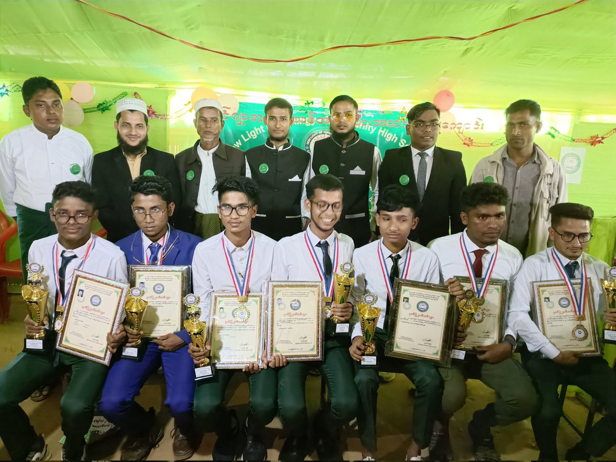 NewRohingya's tweet photo. The annual #PrizeGivingCeremony (2022-2023) of NLR Community High School has been blissfully and successfully held on Friday. We immeasurably thanks to all the participants; Majhis, students' parents, teachers &amp; students who took part in the ceremony.

@jessica_olney_1 
@UNICEF https://t.co/tves45An3a