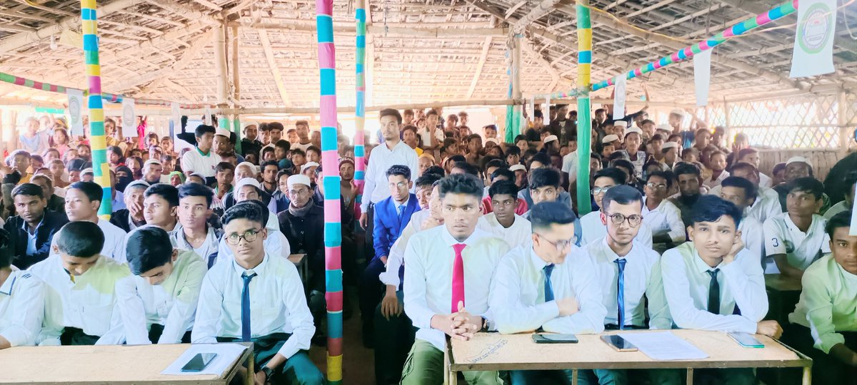 NewRohingya's tweet photo. The annual #PrizeGivingCeremony (2022-2023) of NLR Community High School has been blissfully and successfully held on Friday. We immeasurably thanks to all the participants; Majhis, students' parents, teachers &amp; students who took part in the ceremony.

@jessica_olney_1 
@UNICEF https://t.co/tves45An3a