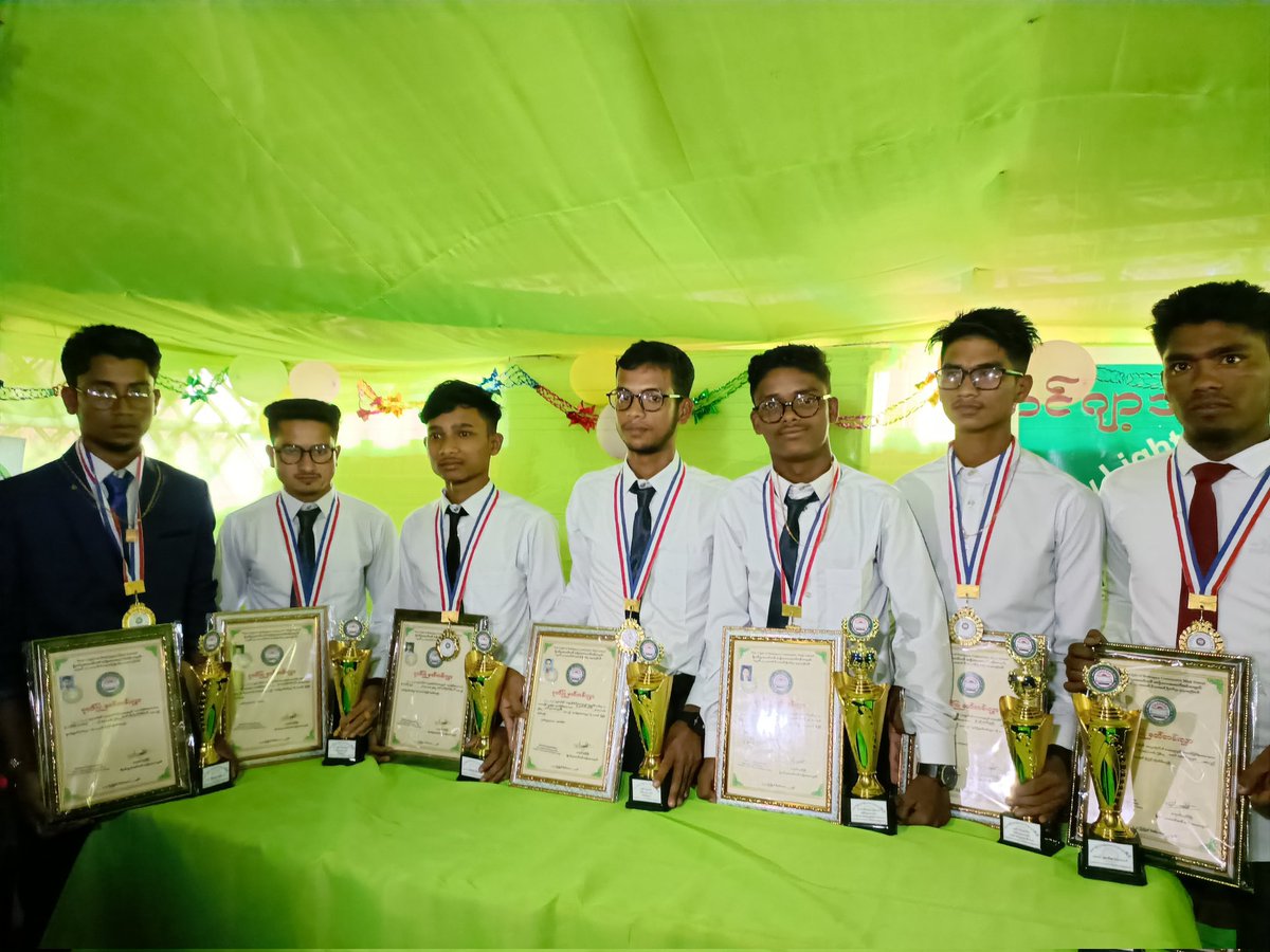 NewRohingya's tweet photo. The annual #PrizeGivingCeremony (2022-2023) of NLR Community High School has been blissfully and successfully held on Friday. We immeasurably thanks to all the participants; Majhis, students' parents, teachers &amp; students who took part in the ceremony.

@jessica_olney_1 
@UNICEF https://t.co/tves45An3a