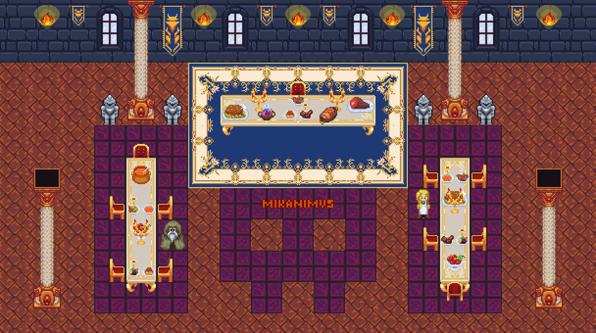 The royal dinning room 👑

#pixelart