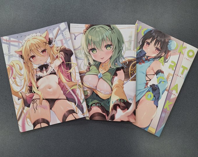 新刊たちのお写真いただいたー!!並んでるの見るだけでも良すぎ…… 