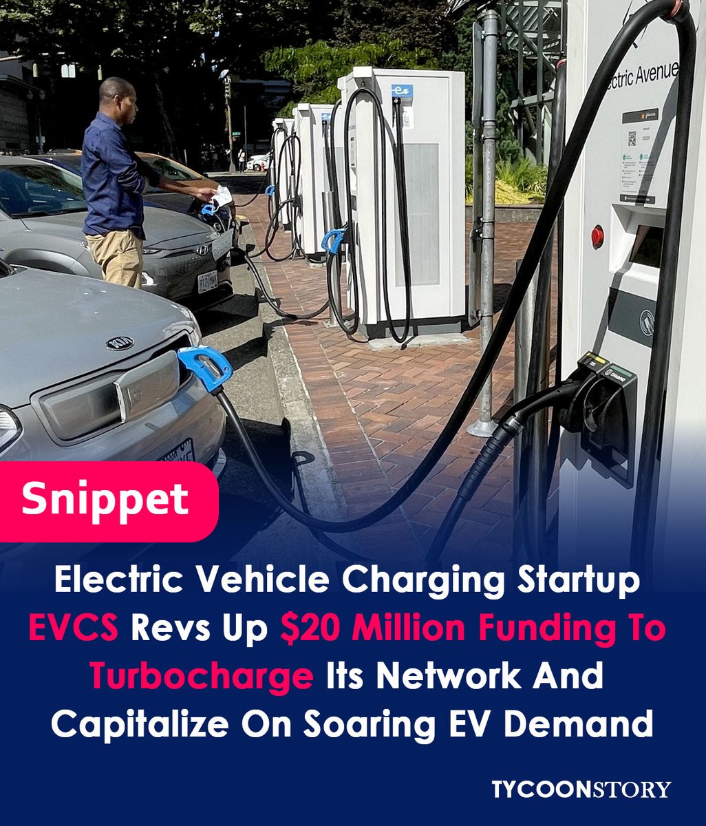 Electric vehicle charging startup EVCS is raising  $20M funding to turbocharge its network and capitalize on soaring EV demand
#electricvehiclecharging #startup #fundingstrategy #funds #fastchargers #charginginfrastructure #chargingnetworks #tesla #evstartup #evcharging