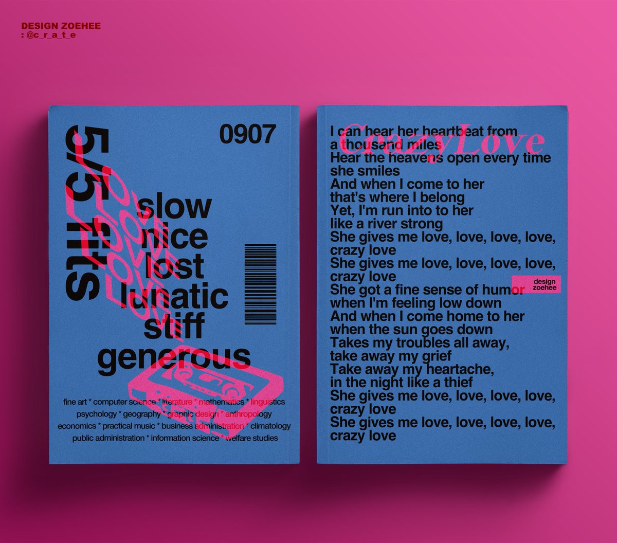 [레디메이드 표지] 크레이지 러브
앞표지에 들어간 텍스트는 브라이언 맥나이트 노래의 가사입니다. 텍스트는 전부 수정 가능합니다.
문의는 디엠으로 부탁드립니다!
designzoehee.postype.com/post/4411290