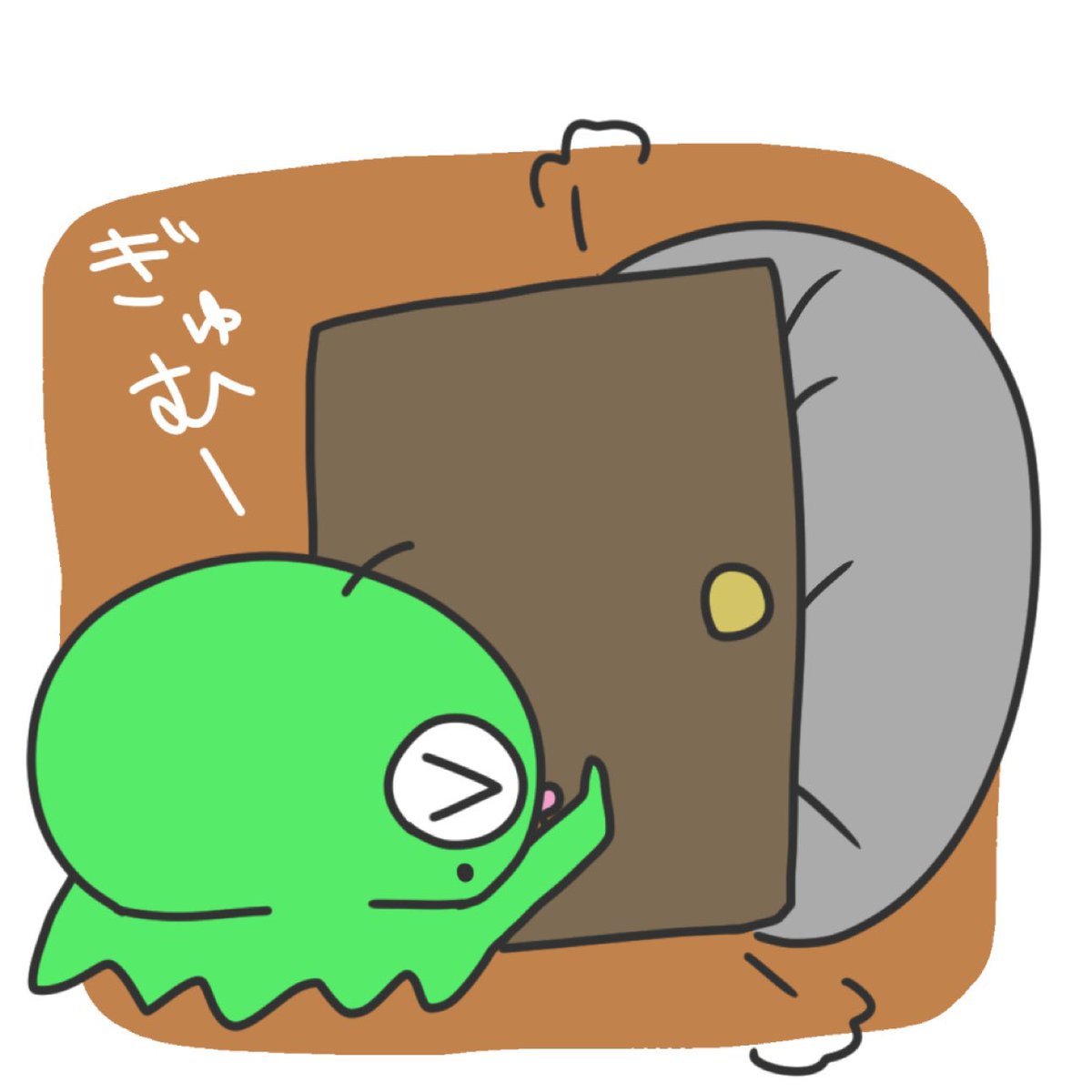 「今日明日で仕事納めのひとが多いんだね!がんばれ!おさめてるしょくしゅちゃん 」|🪓🐙ナタネ カナデのイラスト