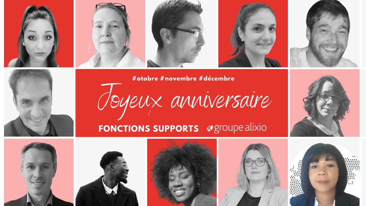 Joyeux #anniversaire à tous ceux arrivés au sein des #équipes DAF, IT, digitale, data, développement, RH, ADV, phoning, marketing &amp; communication, commerciale, appel d'offres… un mois d’octobre, novembre ou décembre ! Nous sommes #fiers de vous compter parmi nous !
#teamspirit