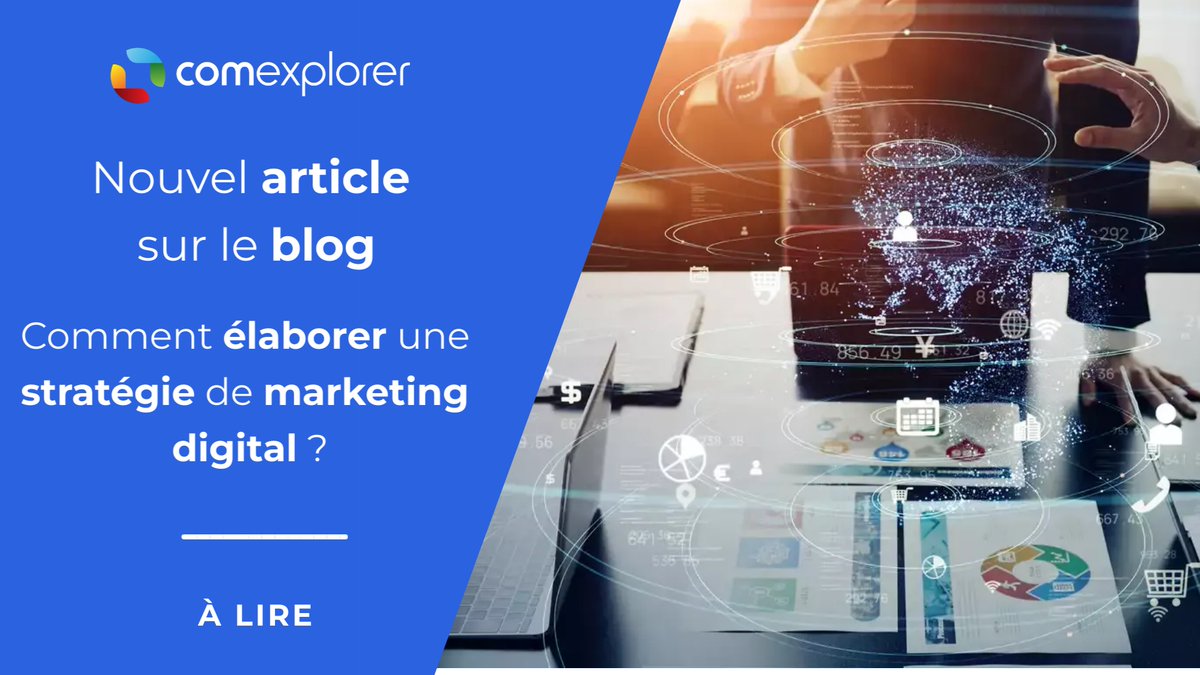 [BLOG] - Il peut être difficile d'élaborer une #stratégie de #marketing #digital  📈
Dans notre article 🗞️ "Comment élaborer une stratégie de marketing digital ?", découvrez nos conseils à appliquer pour réussir votre stratégie.
👉 hubs.la/Q02dFwVd0
#comexplorer