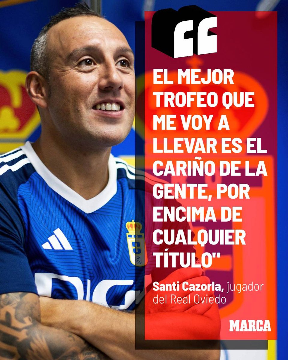 marca's tweet photo. ⚽🥰 @19SCazorla tiene claro lo verdaderamente importante en el fútbol

"El cariño de la gente está por encima del respeto al futbolista"
