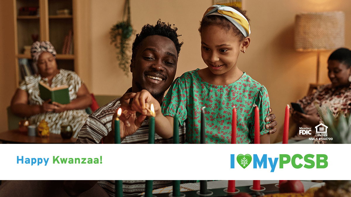 PCSB Bank wishes you a joyful and meaningful Kwanzaa!